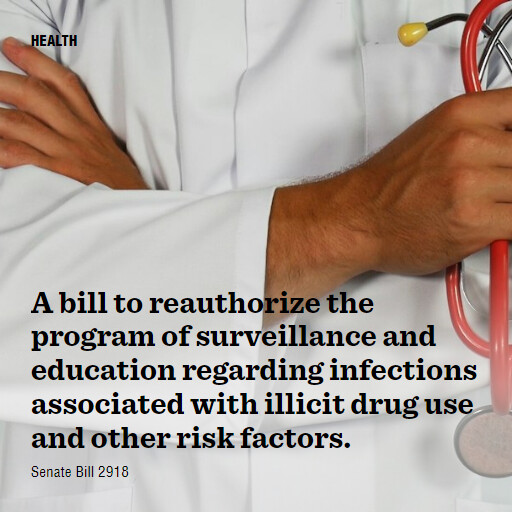 S.2918 118 A bill to reauthorize the program of surveillance and education regarding infections assoc