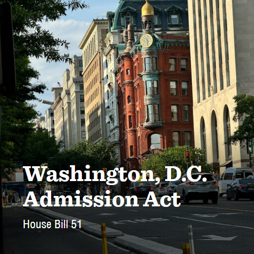 H.R.51 117 Washington DC Admission Act 2