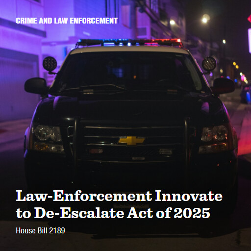 H.R.2189 119 LawEnforcement Innovate to DeEscalate Act of 2025