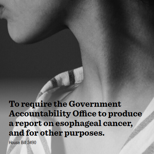 H.R.3490 119 To require the Government Accountability Office to produce a report on esophageal cancer a