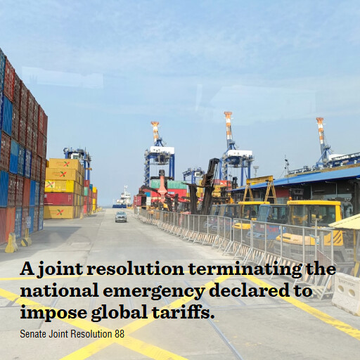 S.J.Res.88 119 A joint resolution terminating the national emergency declared to impose global tariffs