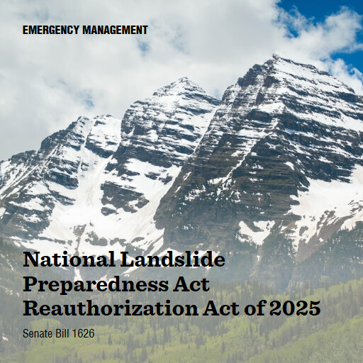S.1626 119 National Landslide Preparedness Act Reauthorization Act of 2025