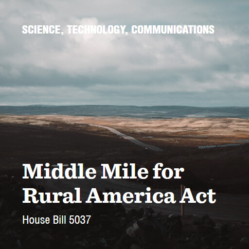 H.R.5037 119 Middle Mile for Rural America Act