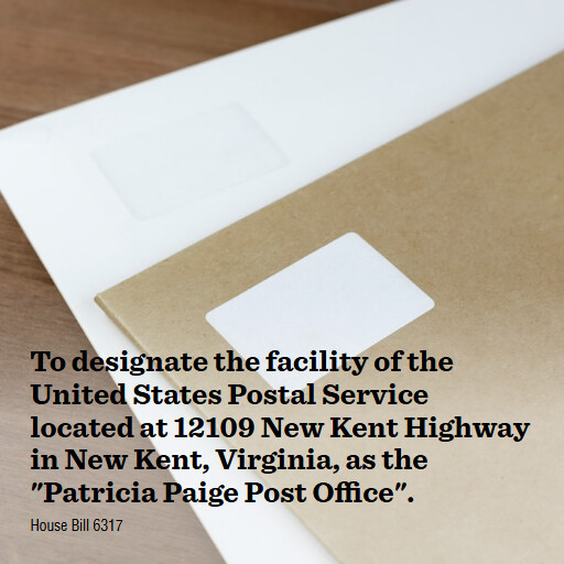 H.R.6317 119 To designate the facility of the United States Postal Service located at 12109 New Kent Hi