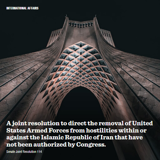S.J.Res.114 119 A joint resolution to direct the removal of United States Armed Forces from hostilities wi